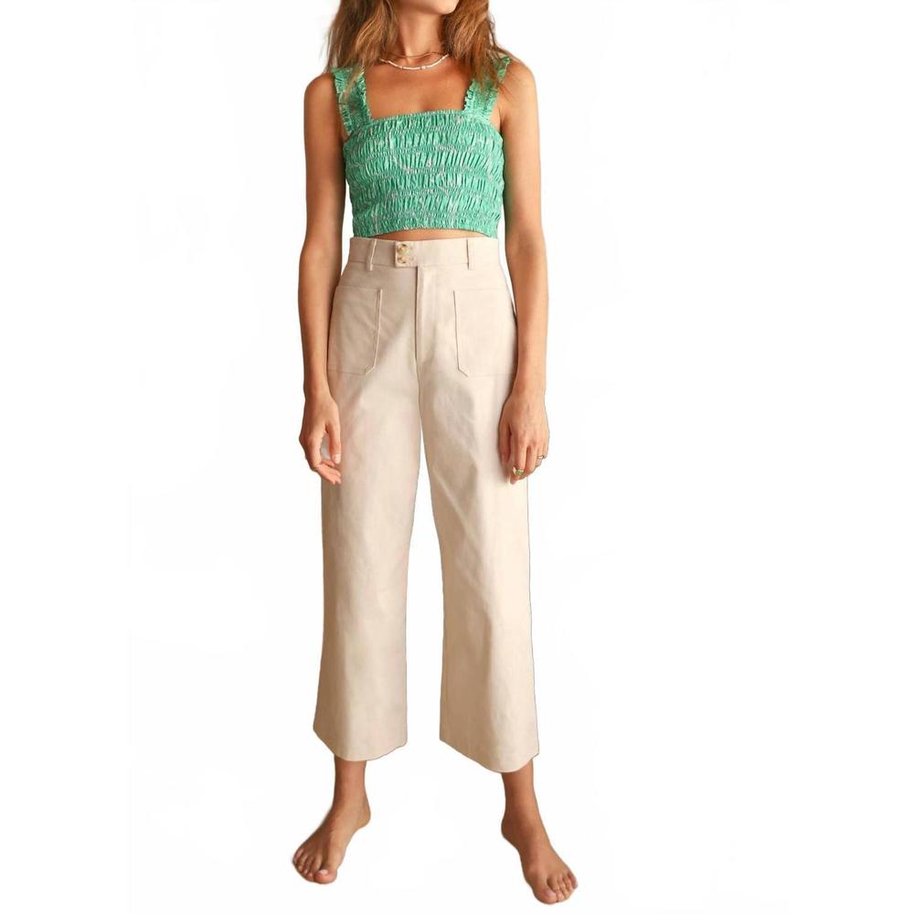 NEW GREYLIN luana crop pant in unbleached